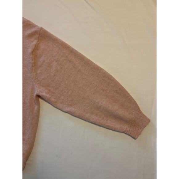H&M Pink Soft Oversized Sweater Womens Size XXL Work Casual Layer Feminine Cozy - Picture 6 of 13